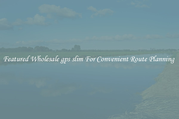 Featured Wholesale gps slim For Convenient Route Planning 