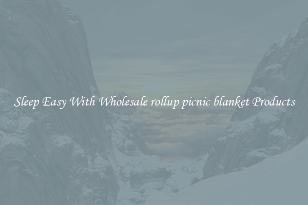 Sleep Easy With Wholesale rollup picnic blanket Products