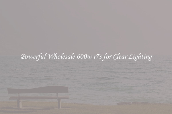 Powerful Wholesale 600w r7s for Clear Lighting