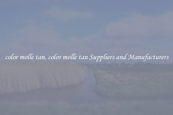 color molle tan, color molle tan Suppliers and Manufacturers