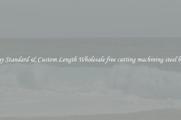 Buy Standard & Custom Length Wholesale free cutting machining steel bars