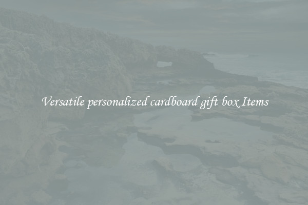 Versatile personalized cardboard gift box Items