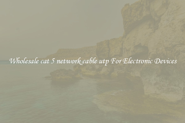 Wholesale cat 5 network cable utp For Electronic Devices