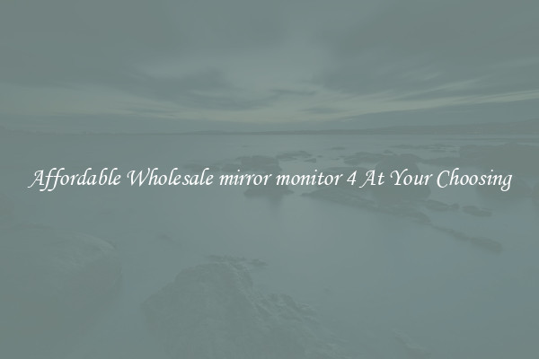 Affordable Wholesale mirror monitor 4 At Your Choosing