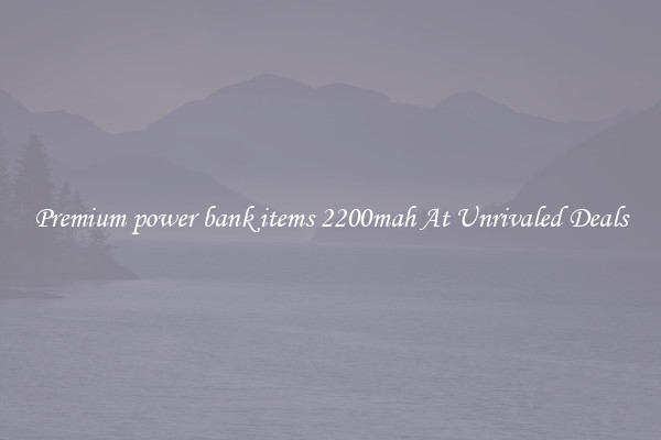 Premium power bank items 2200mah At Unrivaled Deals