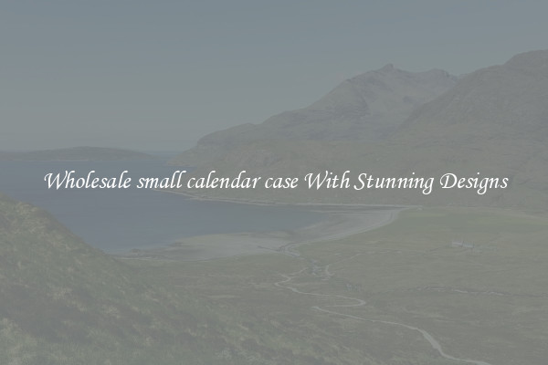Wholesale small calendar case With Stunning Designs